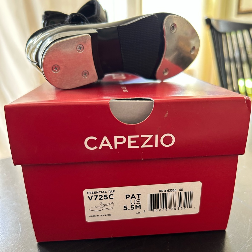 Capezio Silver and Black Tap Shoes